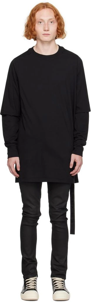 Rick Owens Black Porterville Hustler Long Sleeve T-Shirt 1