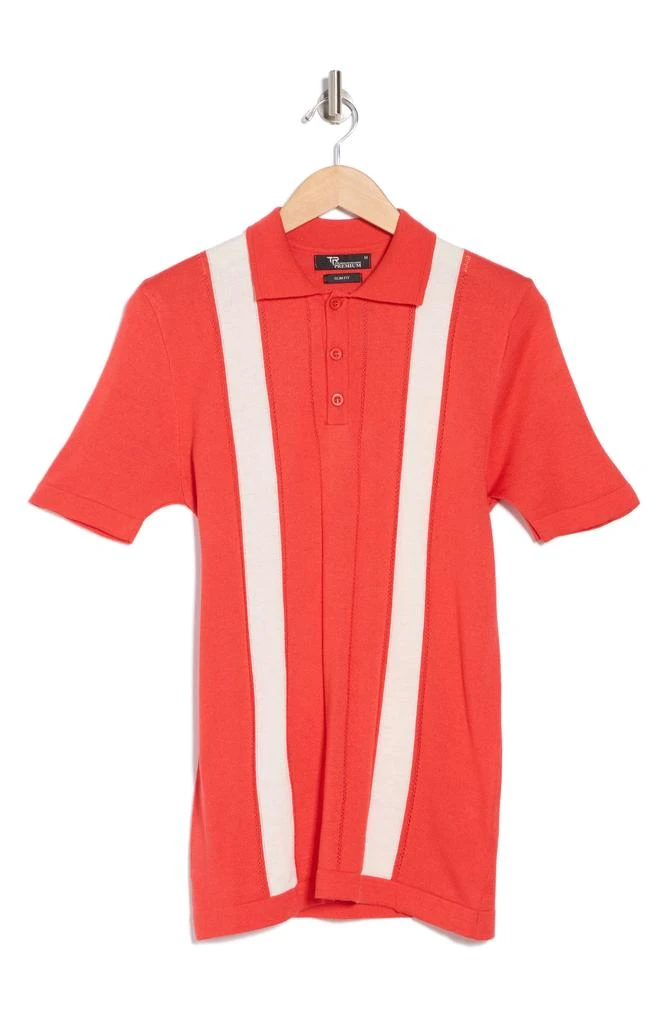 TR Premium Textured Knit Stripe Polo 3