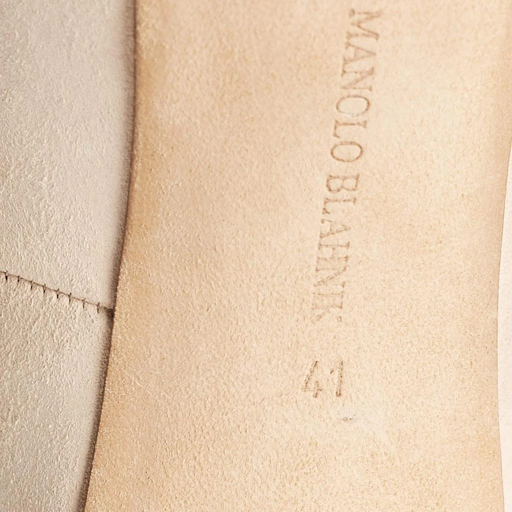 Manolo Blahnik Manolo Blahnik Beige Suede Pointed Toe BB Pumps Size 41 8