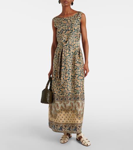 LORO PIANA ワンピース シルク Silk maxi dress885043 LORO PIANA ワンピース シルク Silk maxi dress885043 (Loro