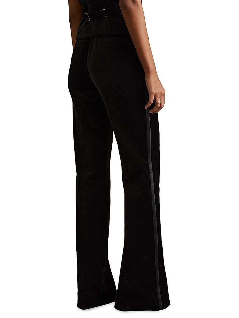 REISS Parisa Velvet Tuxedo Pants 4