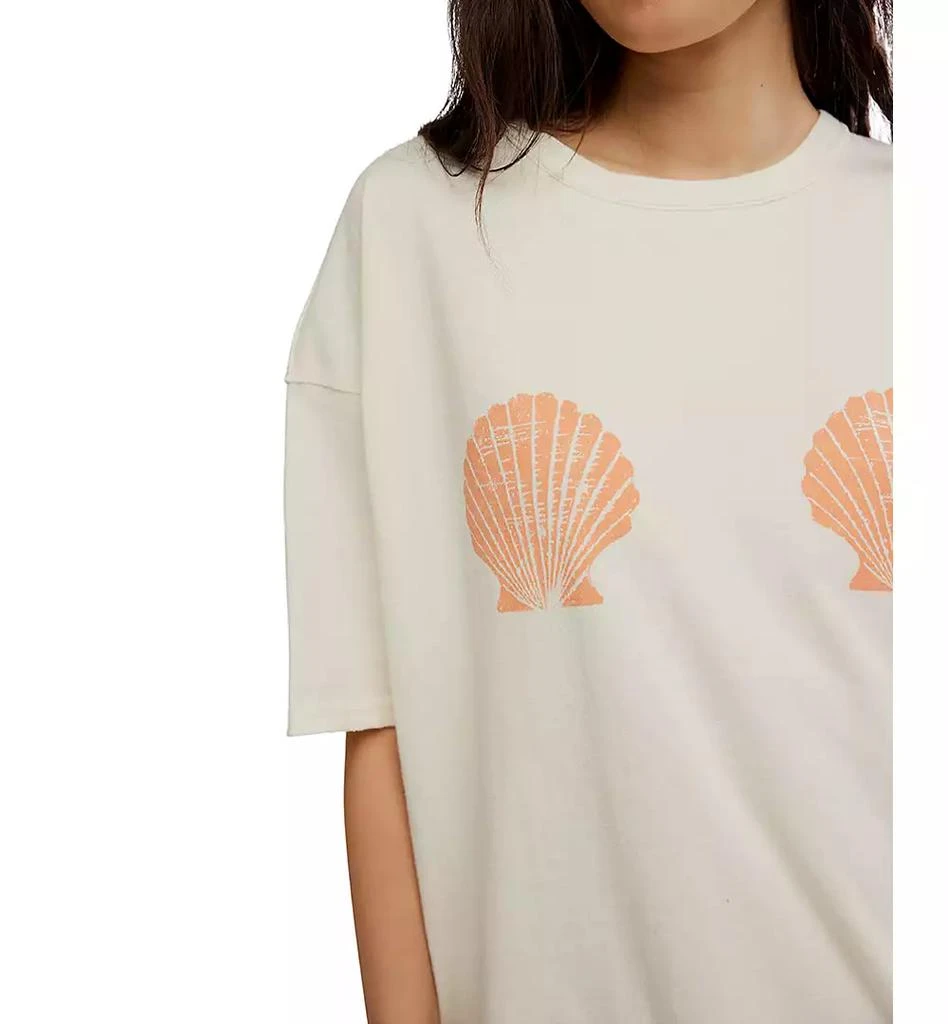 Free People Women's Shell Graphic Cotton Short-Sleeve T-Shirt 4