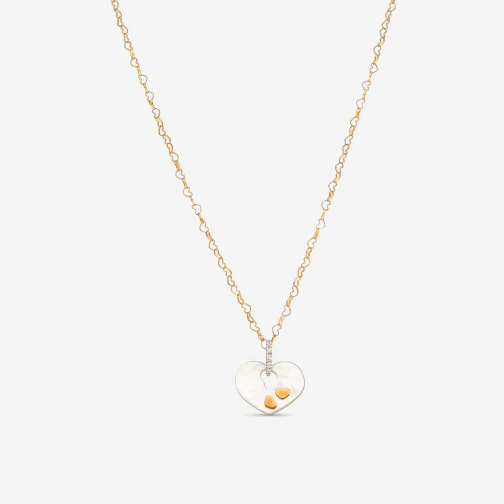 Nanis Nanis 18K Yellow Gold Diamond 
Mother of Pearl Pendant Necklace CS1-524