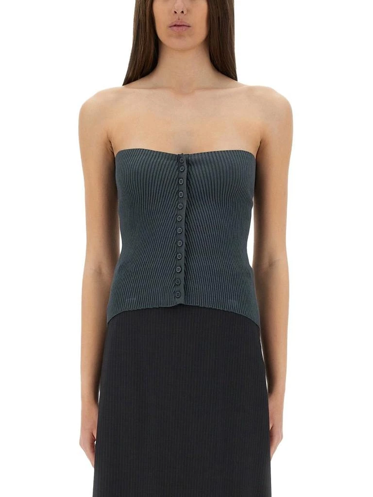 Paloma Wool Paloma Wool Aquamela Fitted Ribbed Top 1