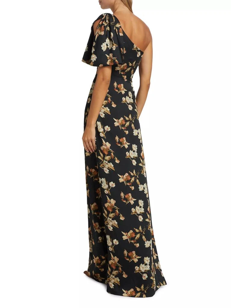 Sachin & Babi Chelsea Floral One-Shoulder Gown 5
