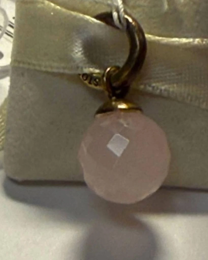 Story Jewellery Story Jewellery - Women
s Faceted Rose Quartz Drop Charm 2