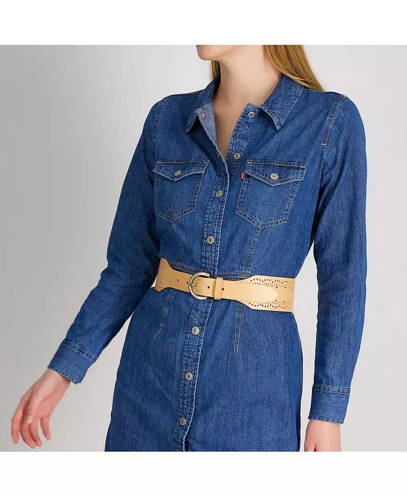 Levi's Women's Corset Style Laser Cut High Waist Belt 2