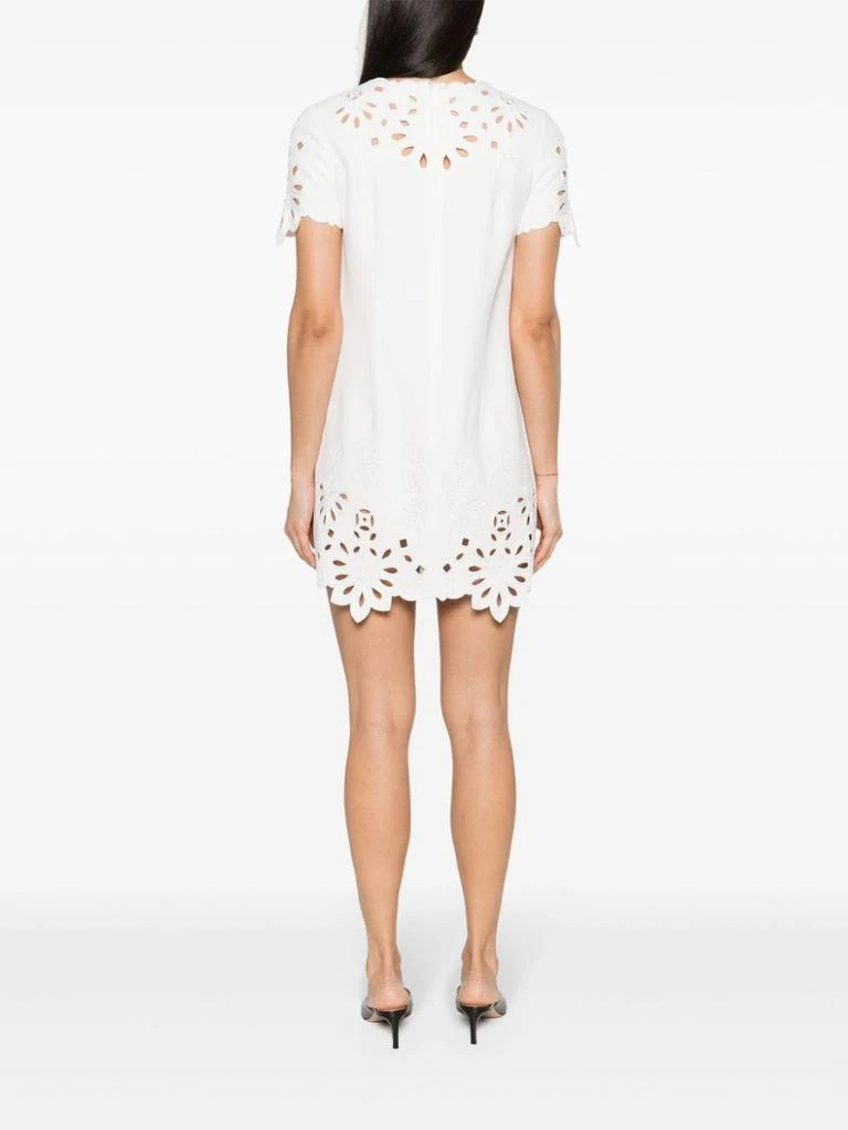 ERMANNO ERMANNO SCERVINO - Embroidered Cotton Short Dress 5