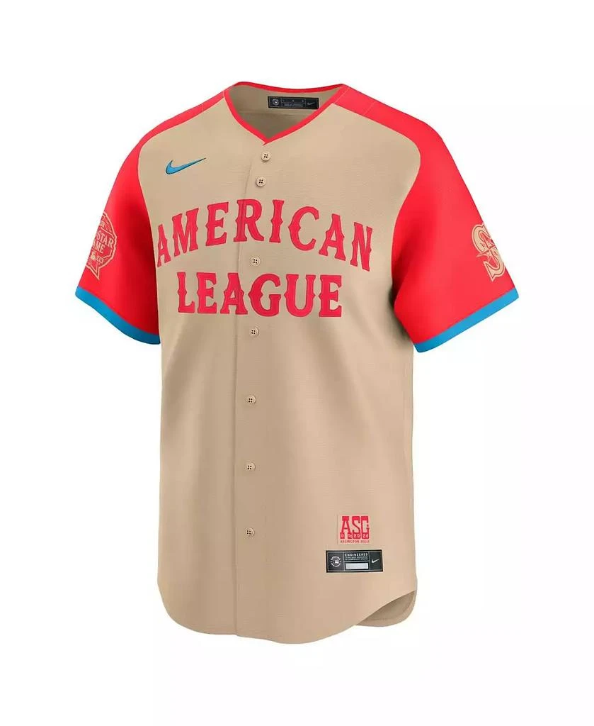 NIKE Men's Julio Rodríguez Cream American League 2024 MLB All-Star Game Limited Player Jersey 2