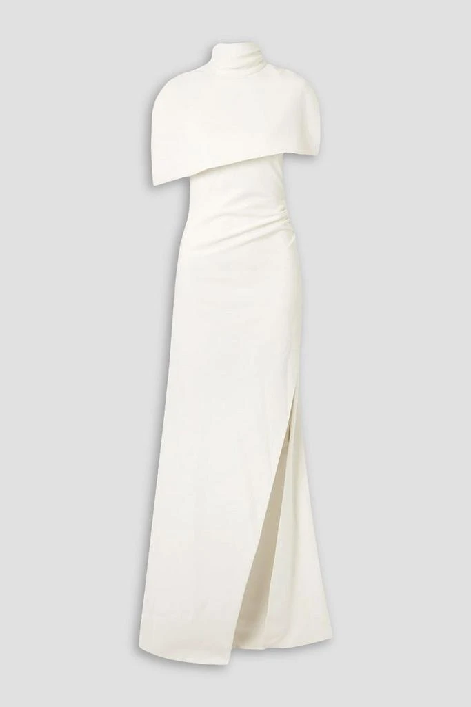 Brandon Maxwell Cape-effect crepe gown 1