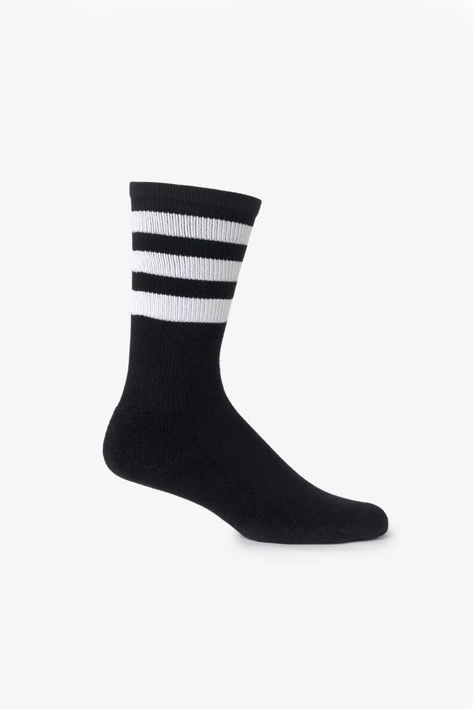 Los Angeles Apparel CALFSOCK - Unisex 3-Stripe Calf Sock 31