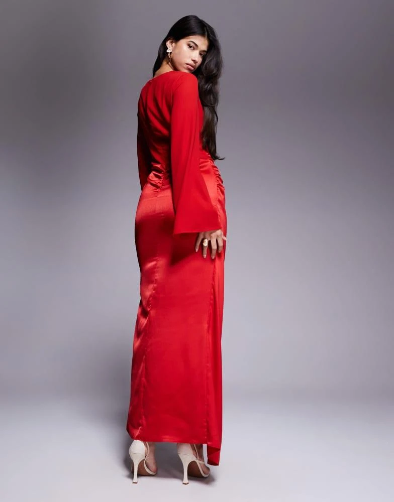 apricot long dresses Liana Midi Dress main image 0