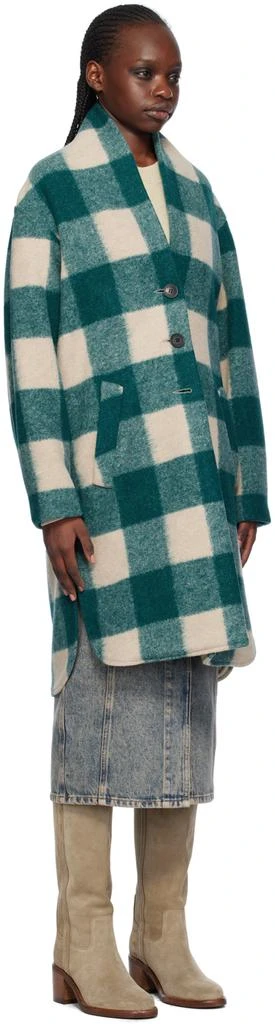 Isabel Marant Green & Beige Gabriel Coat 2