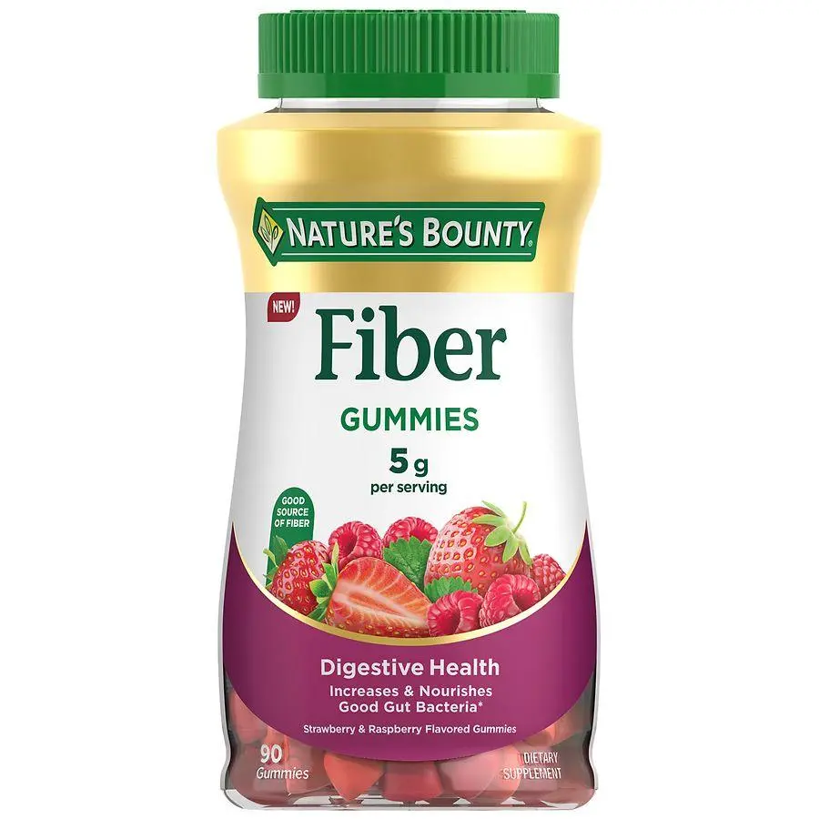 Fiber Gummies, 5g Prebiotic Strawberry & Raspberry