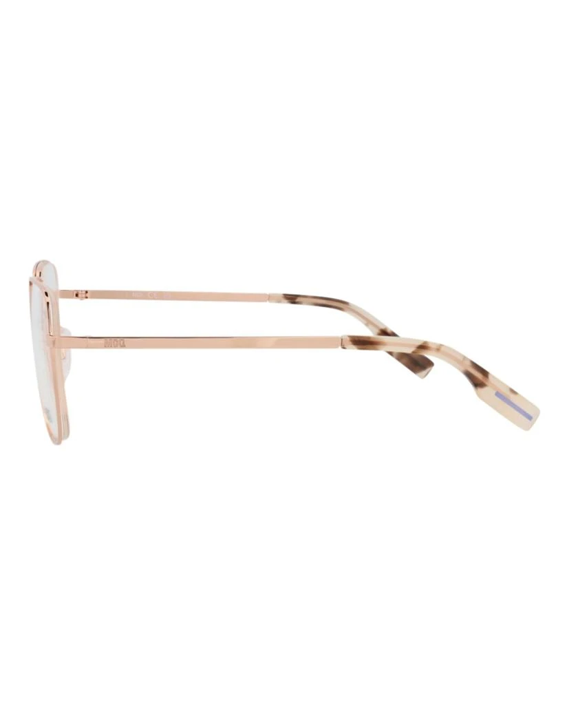 Alexander McQueen Square-Frame Metal Optical Frames 3
