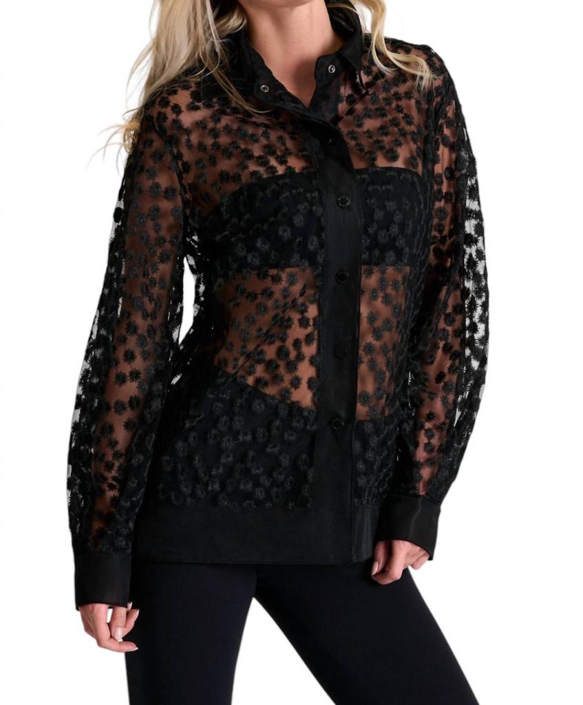 Shan Shan - Embroidered Floral Shirt