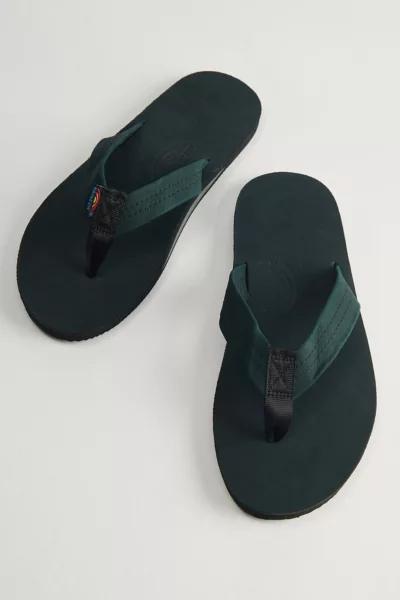 Rainbow Rainbow Leather Single Layer Flip Flop Sandal