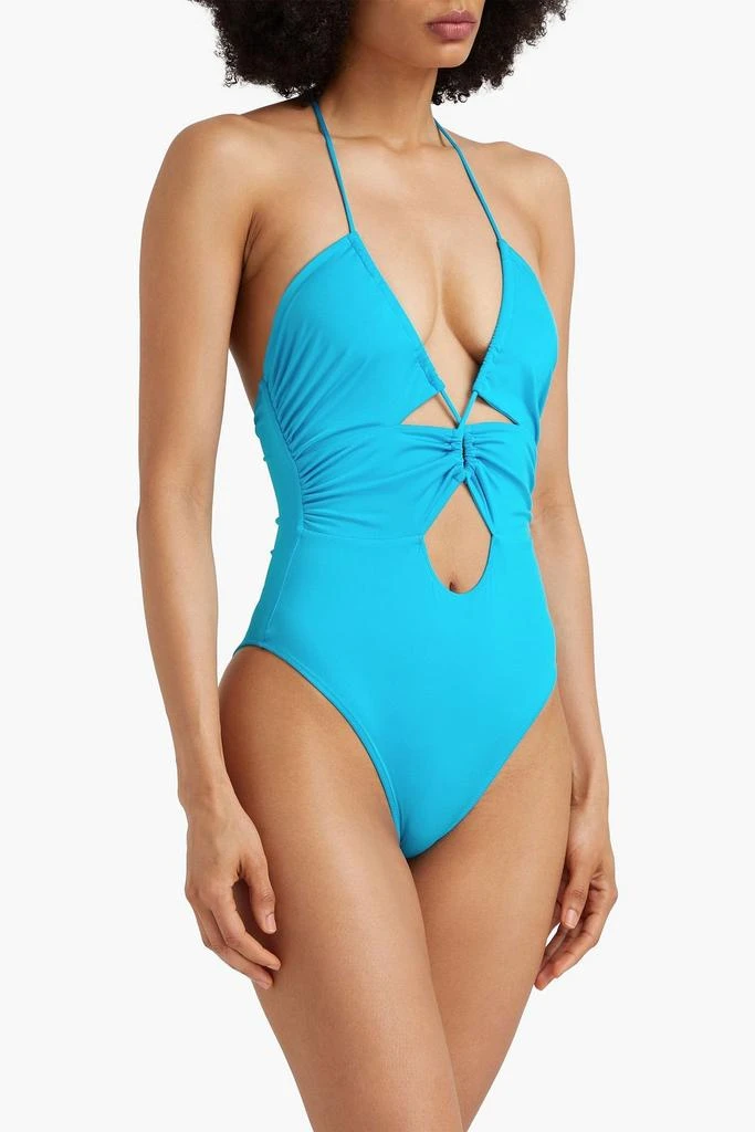 Fisch Saba lace-up stretch-ECONYL® swimsuit 2