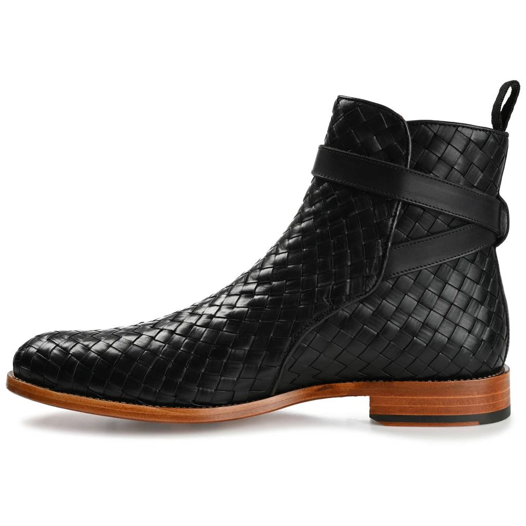 TAFT The Dylan Boot in Black Woven 2