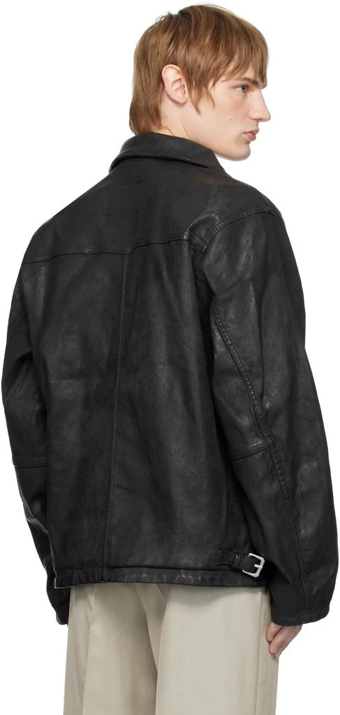 Hugo Boss Black Coated Denim Jacket 3