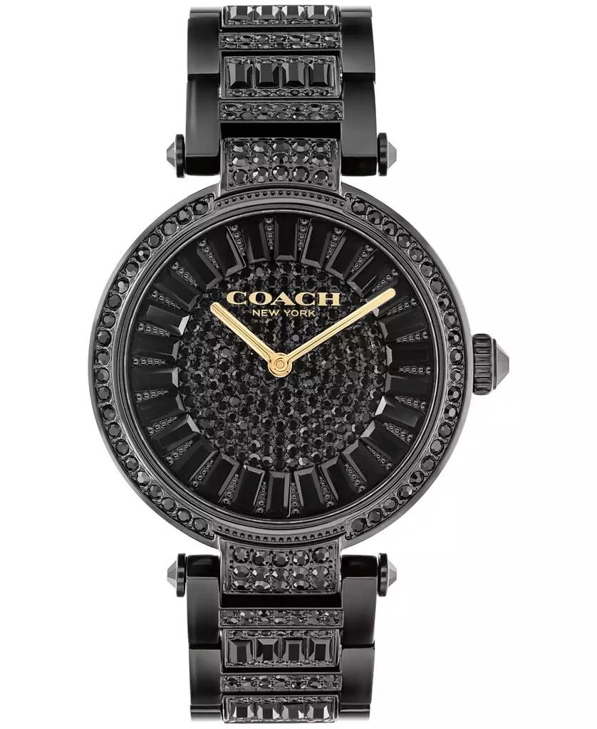 Coach Women's Cary Black Stainless Steel Crystal Watch 34mm 1