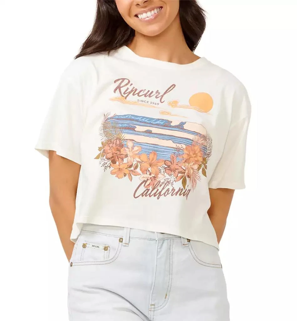 Rip Curl Juniors' Wave Gliders Cropped T-Shirt 4