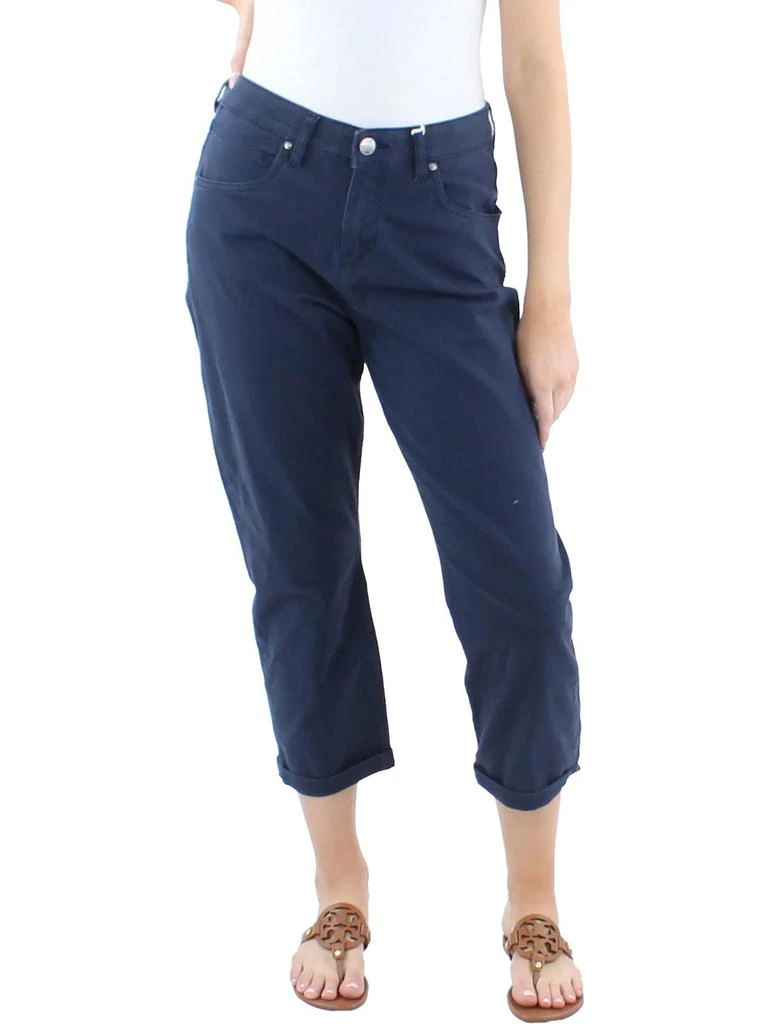 Jag Jeans Cecilia Womens Mid Rise Cuffed Capri Jeans 1