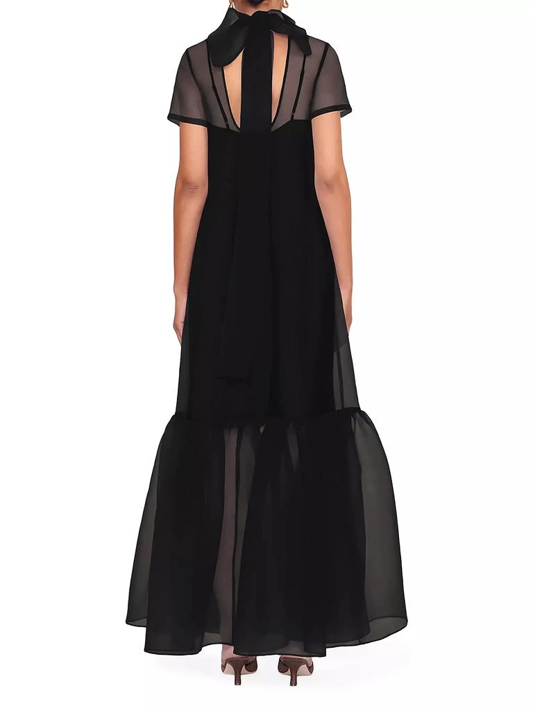 Staud Calluna High-Neck Organza Gown 5