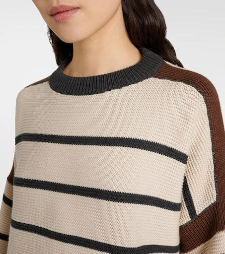 Brunello Cucinelli Striped cotton sweater 4