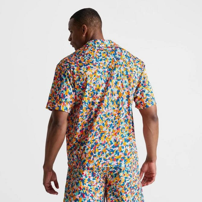 Jordan Men's Jordan Essentials Allover Print Button-Down Poolside Top 4