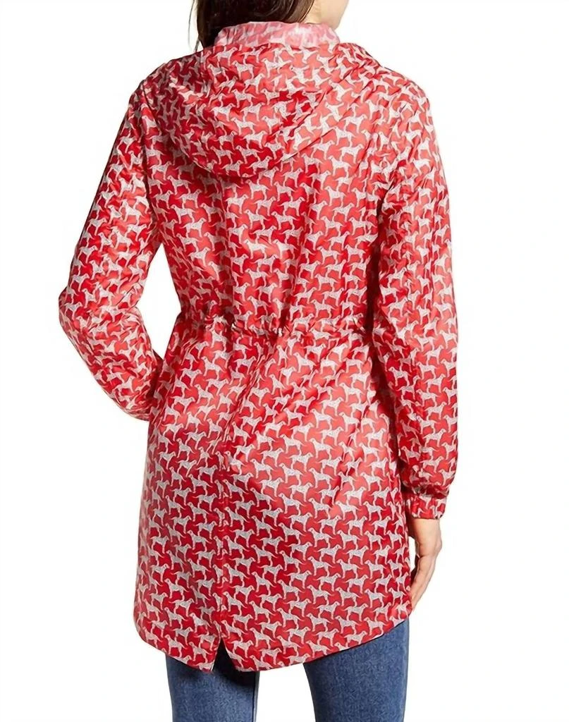 Joules Golightly Jacket In Red Dogs 2