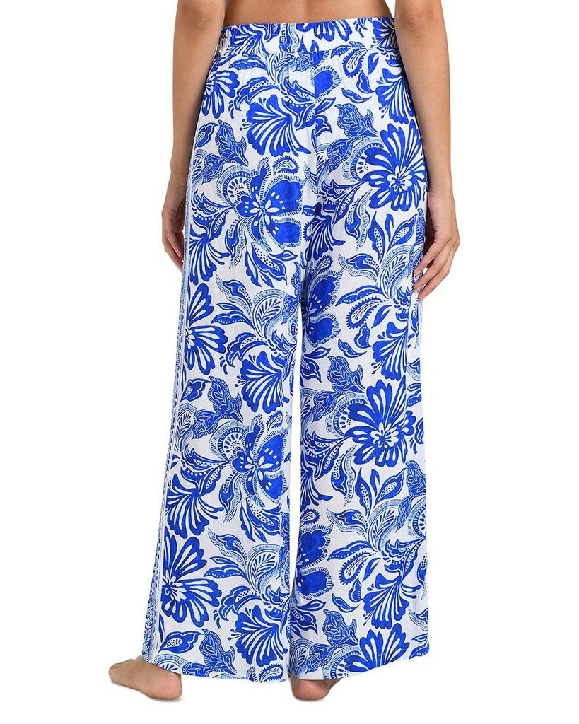 La Blanca Botanical Brocade Wide Leg Swim Cover-Up Pants 4