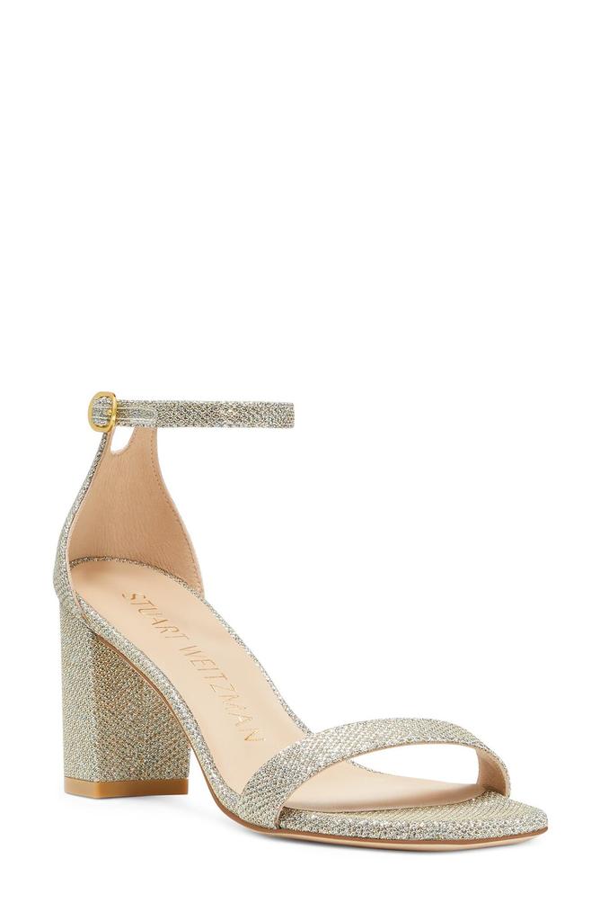 Stuart Weitzman Nudistcurve 75 Block Heel Sandal