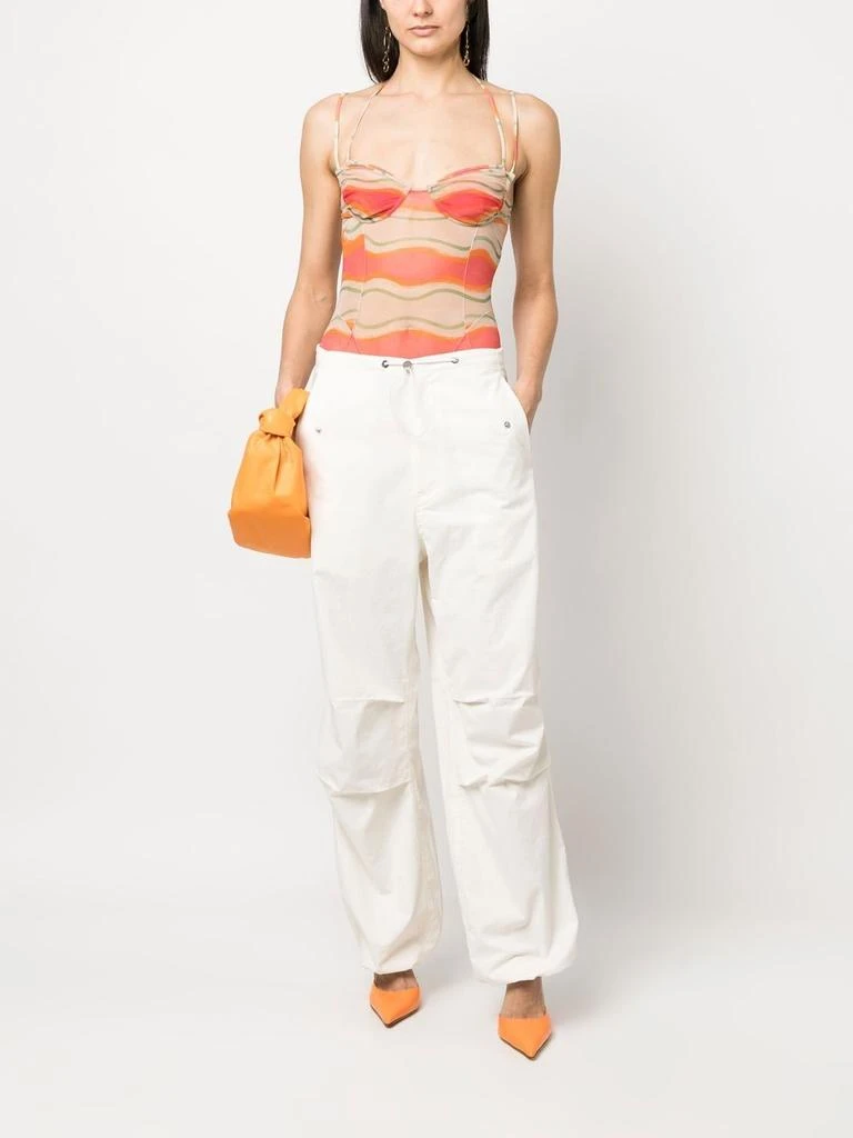 Jacquemus Graphic-Print Mesh Bodysuit 2