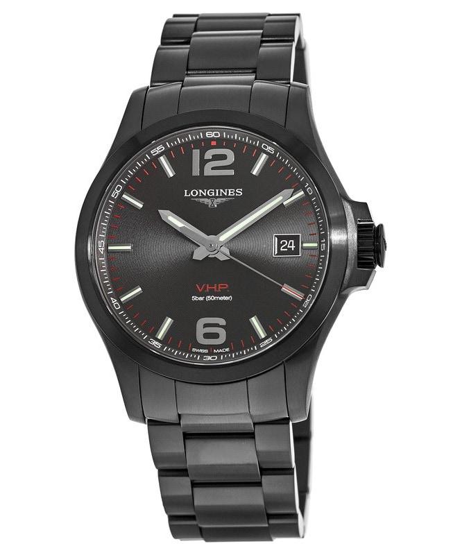 Longines Longines Conquest V.H.P. 41mm Black PVD Black Dial Men's Watch L3.716.2.56.6