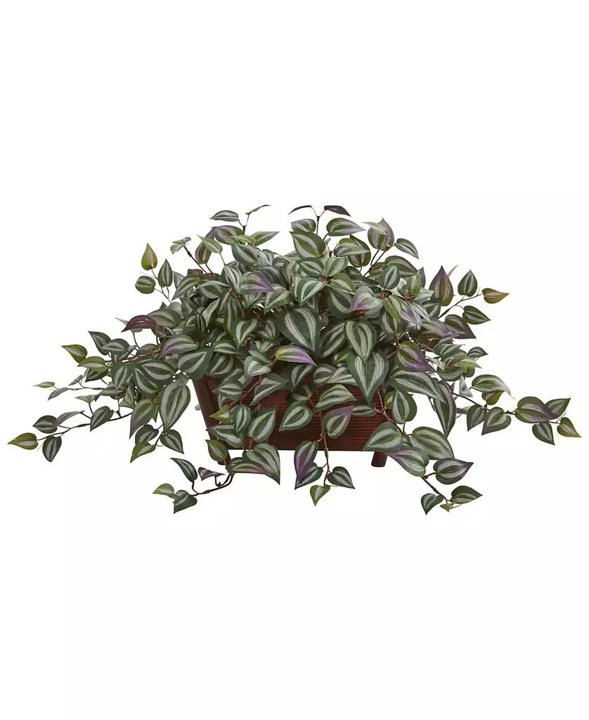NEARLY NATURAL Wandering Jew Artificial Plant in Decorative Planter 1