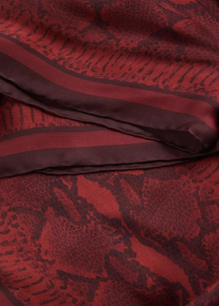 Givenchy Python-print silk-chiffon scarf 3