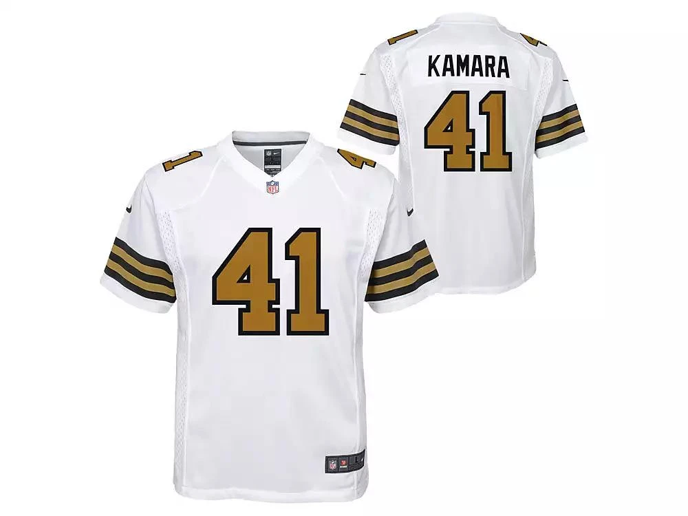NIKE Alvin Kamara New Orleans Saints Big Boys and Girls Color Rush Jersey 1