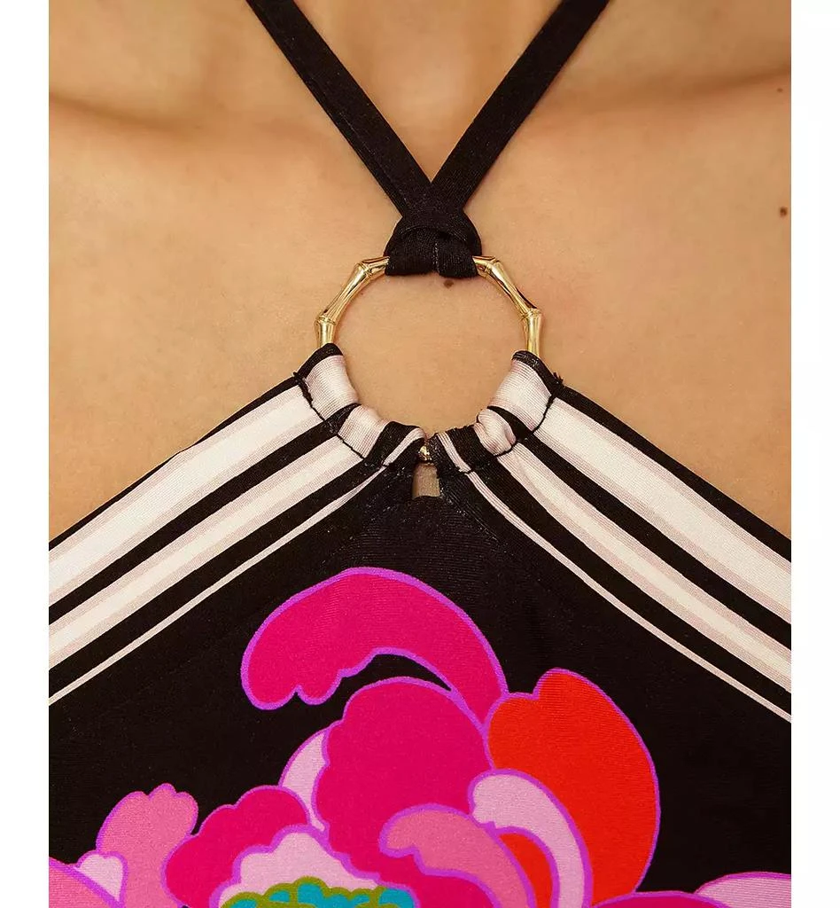 Trina Turk Women's Bougainvillea Reversible Halter Neck Tankini Top 2