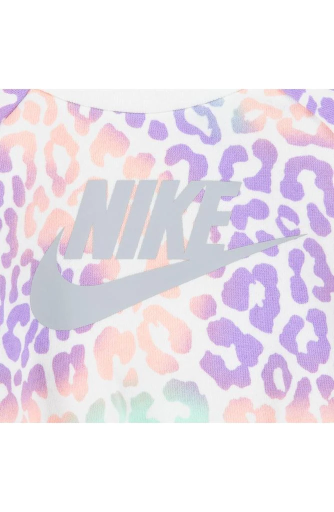 Nike Leopard Print Fleece Sweatshirt & Leggings Set 4