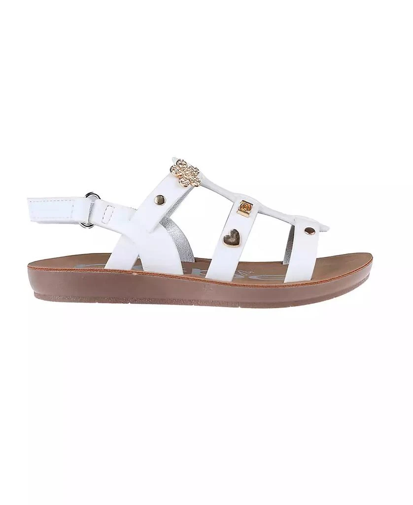 Bebe Little Girls Flat with Charm and Stylish Sandals 2
