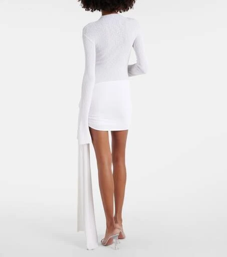 white halter dress knee length ZAPAKA Women Little White Dress Halter Neck A-Line Satin Knee Length Party Dress, White / US16 main image 0
