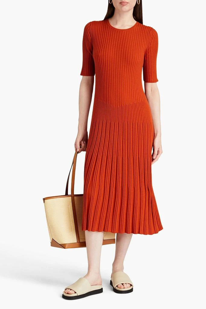 Joseph Ribbed merino wool midi dress 2
