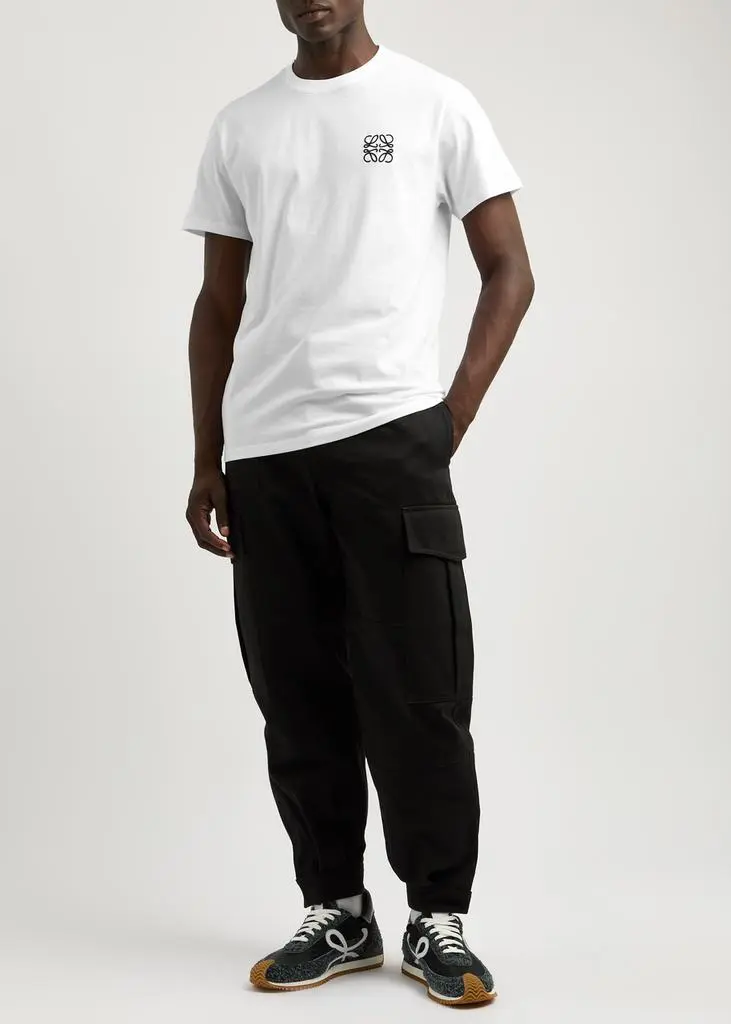 Loewe Anagram-embroidered cotton T-shirt 4