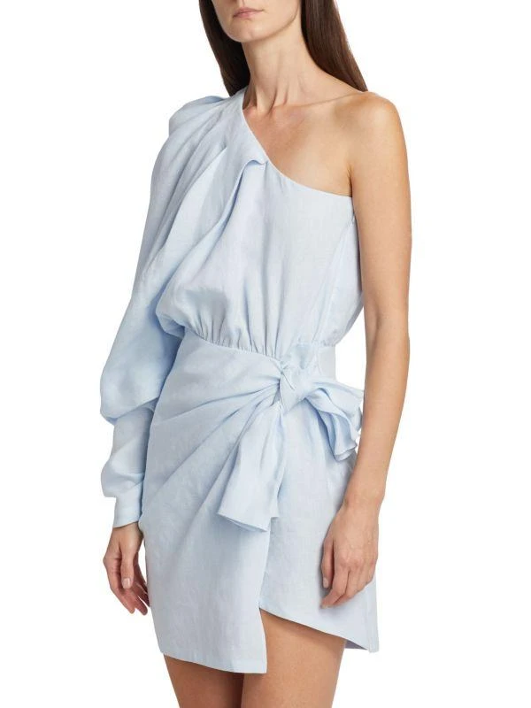 Piece of White Galilea One Shoulder Wrap Dress 3