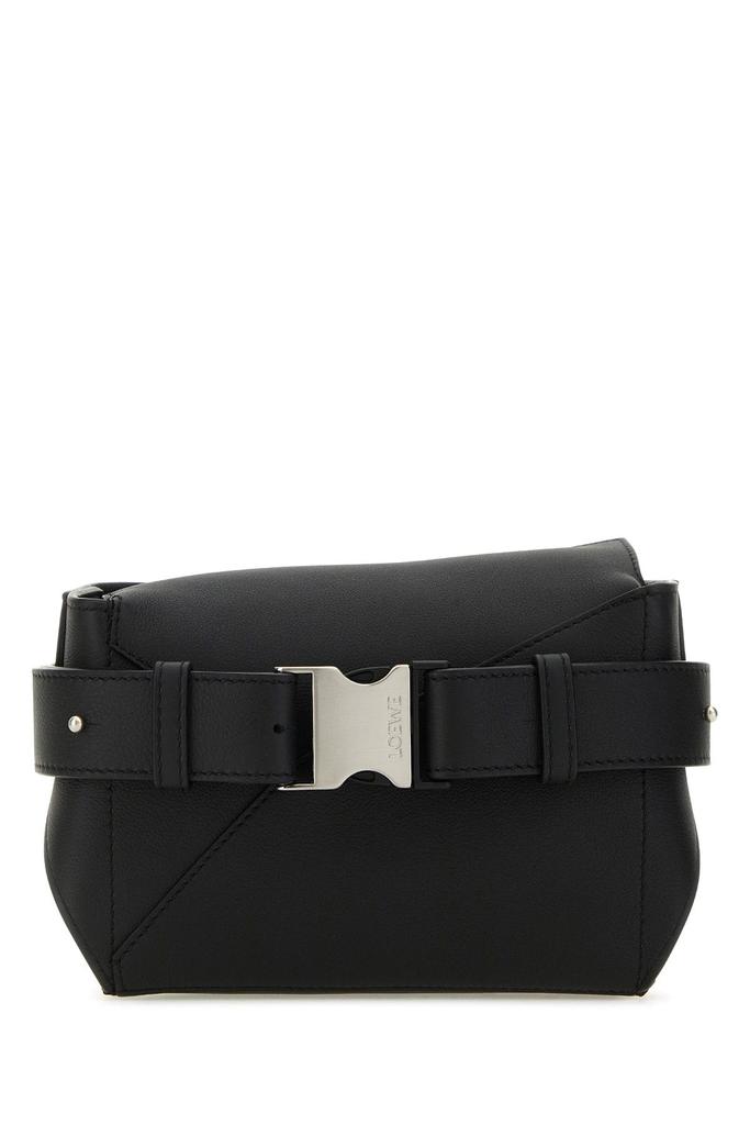 Loewe Black leather mini Puzzle belt bag