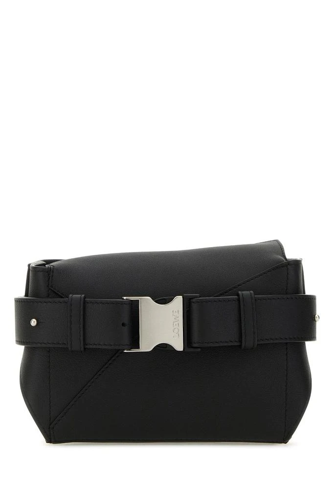 Loewe Black leather mini Puzzle belt bag 2