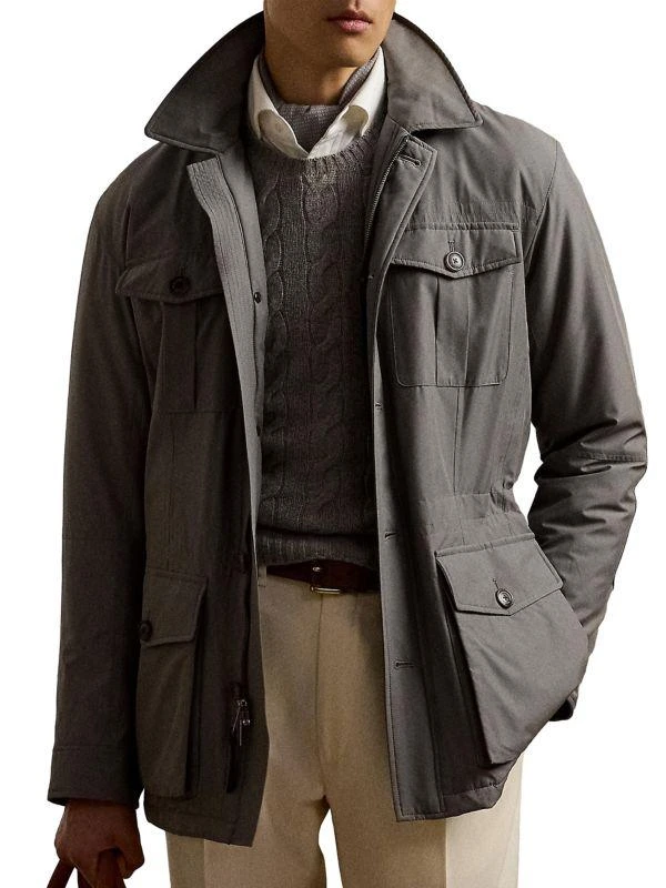 Ralph Lauren Hartridge Silk Hooded Field Jacket 5