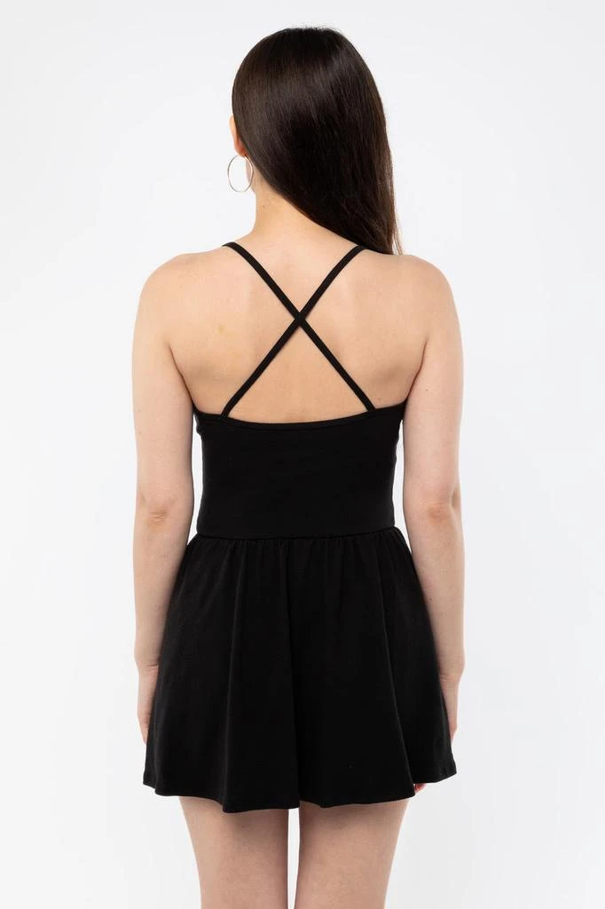 Los Angeles Apparel 43206X - Baby Rib Cross Back Summer Mini Dress 4