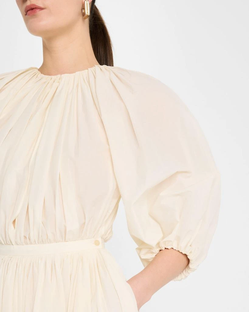PHILOSOPHY di LORENZO SERAFINI Gathered Short-Sleeve High-Low Dress 5